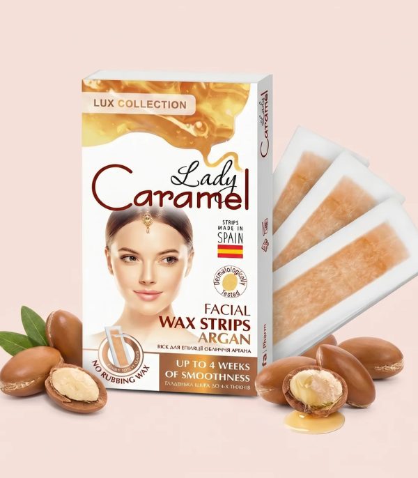 Віск для епіляції обличчя Lady Caramel Аргана, 12 шт.