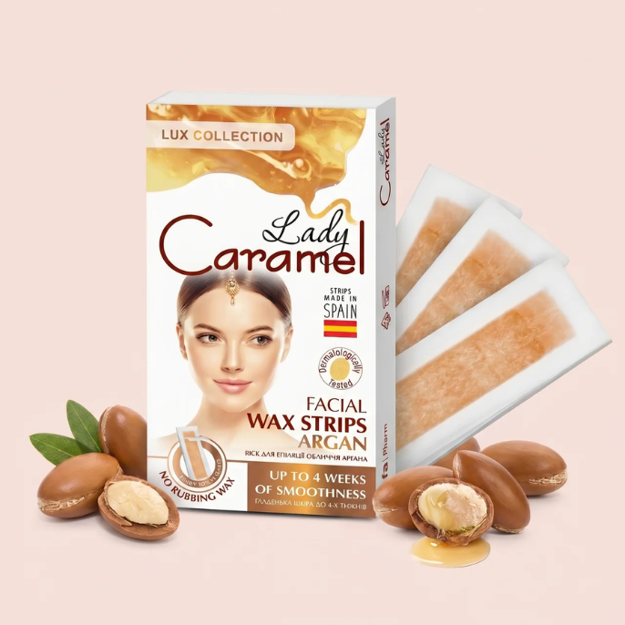 Віск для епіляції обличчя Lady Caramel Аргана, 12 шт.
