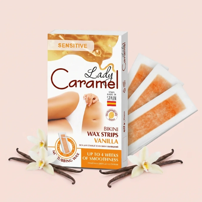 Віск для депіляції зони бікіні Lady Caramel Ванільний 12шт
