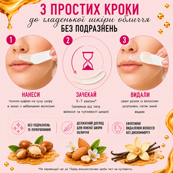 Крем для депіляції обличчя 50 мл