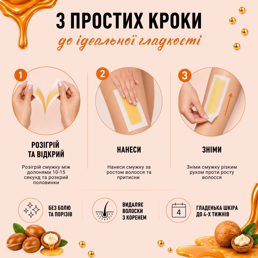 Віск для епіляції тіла Аргана 16 шт.
